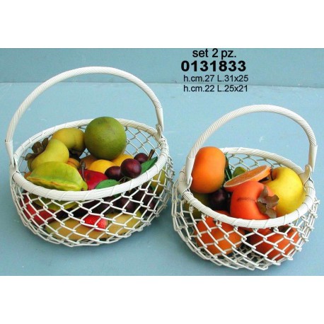 Portafrutta Ovale 48635 Bianco