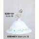 Lampadario Catena C/Rosa Bianco Elettr. 1151