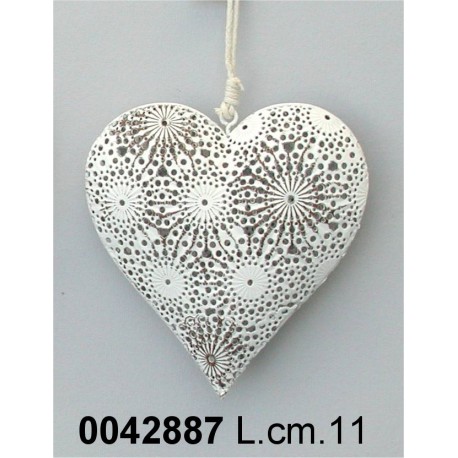 Pendaglio Cuore L.Cm.11 Bianco Ad134076*Disp. 11/2014*Nr.