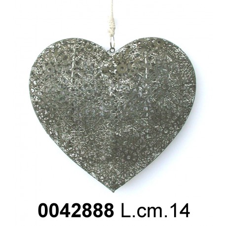 Pendaglio Cuore Cm14 Grigio Ad138675 Grigio*Disp.Nr.