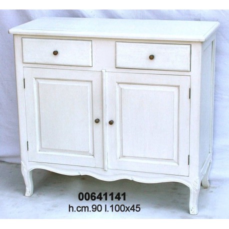 Credenza 2 Cassetti Bianco