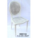 Sedia Rattan Bianco