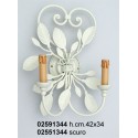 Applique Cuore 2 L. Elettr. Bianco