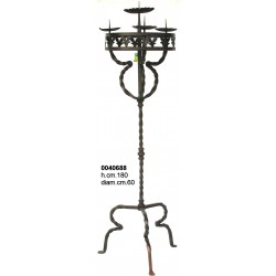 Candelabro Ferro Forgiato 4 L.