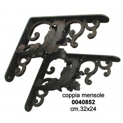 Coppia Mensole Ferro Liberty