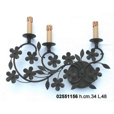 Applique Bouquet 3 L.Sx H.34 L.48 Elettr.