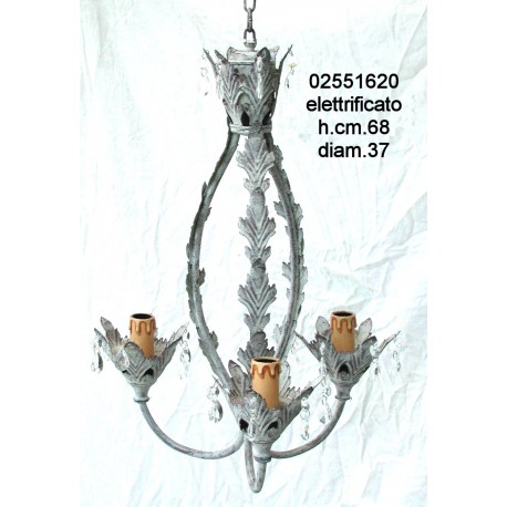 PREZZO NETTO LAMPADARIO P/CANDELE CM.40X51 L17M0643NR.