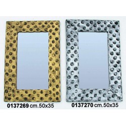 PREZZO NETTO SPECCHIO POIS 50X34 SILVER