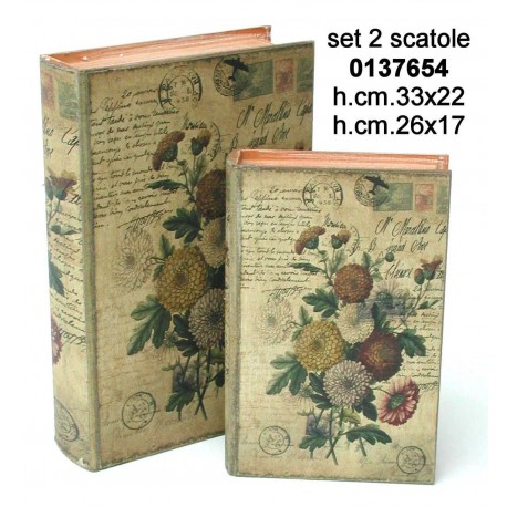 Set 2 Contenitori Libro Ksh-Pz774