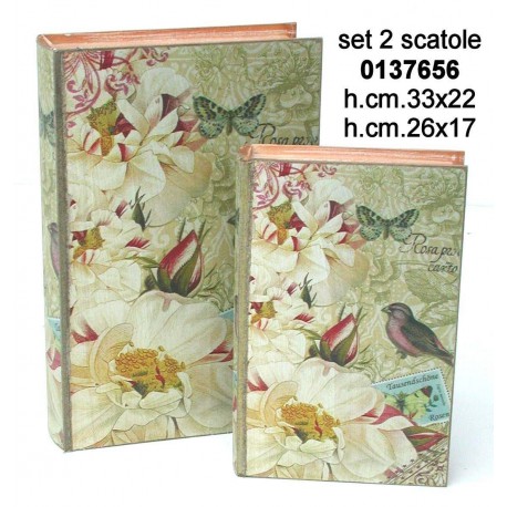 Set 2 Contenitori Libro Ksh-Pz793