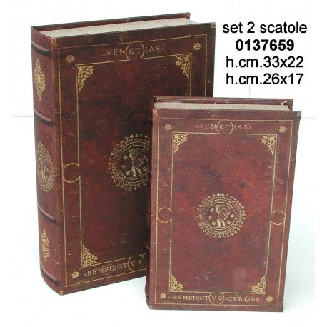 Set 2 Contenitori Libro Ksh-Sc1632