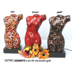 Lampada Busto Mosaico Cm.45 Swannr. 01