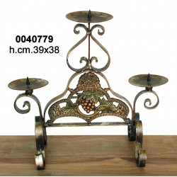 Candelabro 3 Luci Ferro 40693