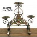 Candelabro 3 Luci Ferro 40693